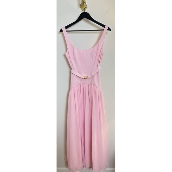 HUTCH Drop Waist Sleeveless Maxi Dress in Pink Size US 6 - Picture 2 of 10